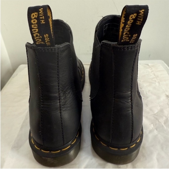 Dr. Doc Marten’s 2976 Smooth Black Leather Chelsea Ankle Boots Women’s Size 9 - Picture 5 of 7